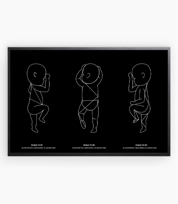 birthposter-trio-black-line-art