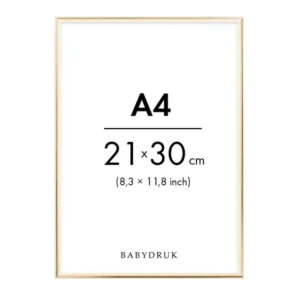 Gold frame a4