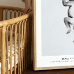 Birth poster geboorteposter baby blue close-up frame